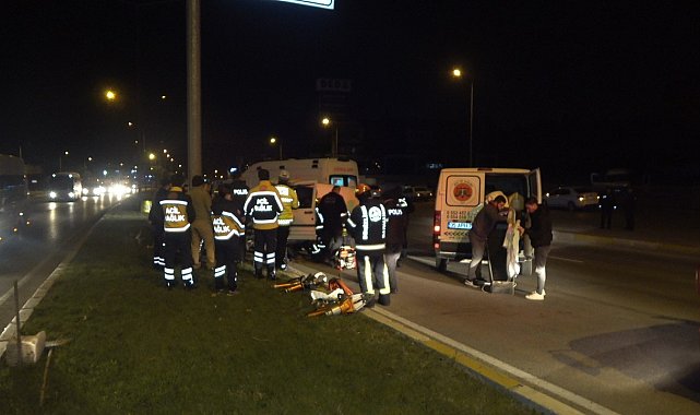 Karşı şeride geçen aracın sürücüsü hayatını kaybetti