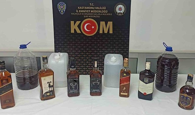 Kastamonu'da yılbaşı öncesinde sahte alkol operasyonu: 2 gözaltı