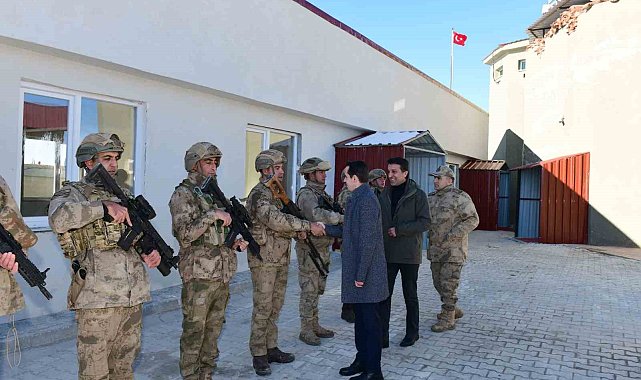 Kaymakam Sakarya ve Başkan Şeylan'dan askeri üs bölgesine ziyaret