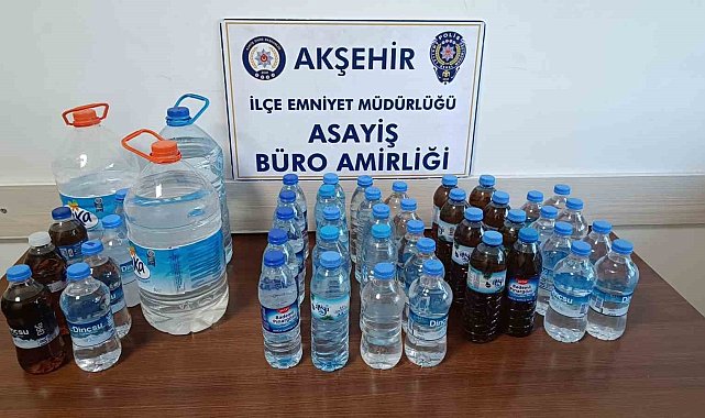 Konya'da sahte içki operasyonu: 3 gözaltı