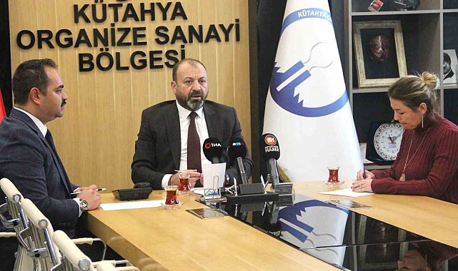 Kütahya OSB Yönetim Kurulu Başkanı Başkan Tolga Eskioğlu, 2023 yılı faaliyetlerini anlattı
