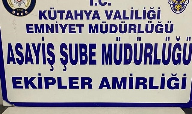 Kütahya'da önleyici hırsızlık uygulamasında uyuşturucu madde ele geçirildi