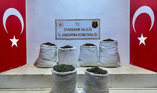 Lice'de 3 ayrı noktada 79 kilo esrar ele geçirildi