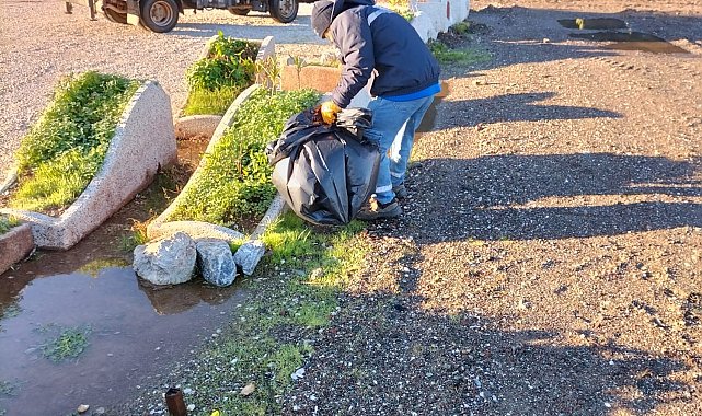 Marmaris'te merkeze uzak mahallelerde temizlik çalışmalarını sürdürüyor