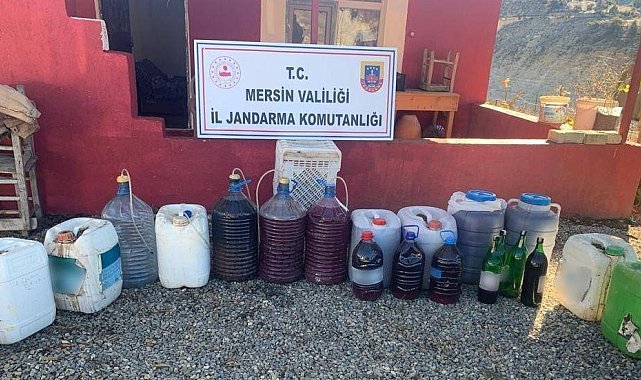 Mersin'de 325 litre sahte içki ile kaçak makaron ele geçirildi