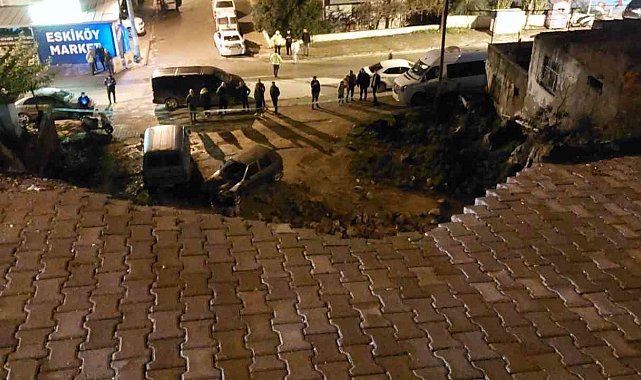 Milas'ta toprak kayması