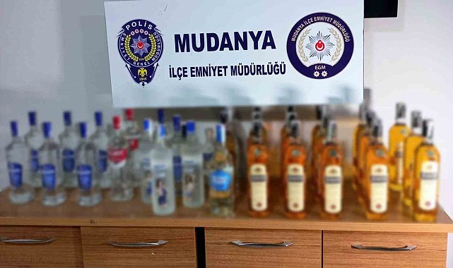 Mudanya Emniyeti'nden sahte ve kaçak alkol operasyonu