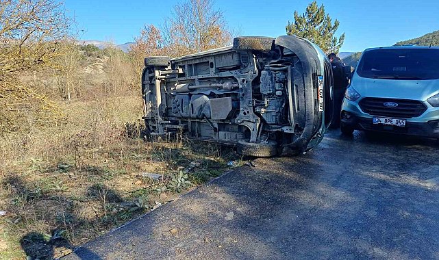 Para taşıyan zırhlı araç devrildi