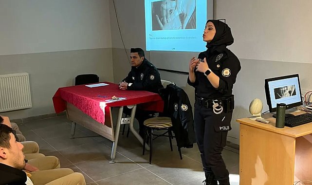 Polisten çocuklara ve gençlere bilgilendirme