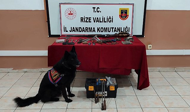 Rize'de kaçak silah imalathanesine baskın