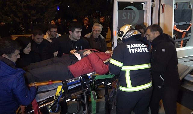 Samsun'da iki otomobil çarpıştı: 2 yaralı