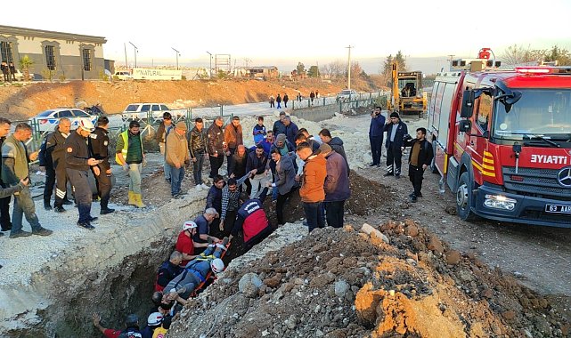 Şanlıurfa'da göçük altında kalan işçi kurtarıldı