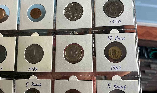 Âşık Veysel'in 'Güzelliğin 10 para etmez' dediği 10 para da koleksiyonda yeralıyor