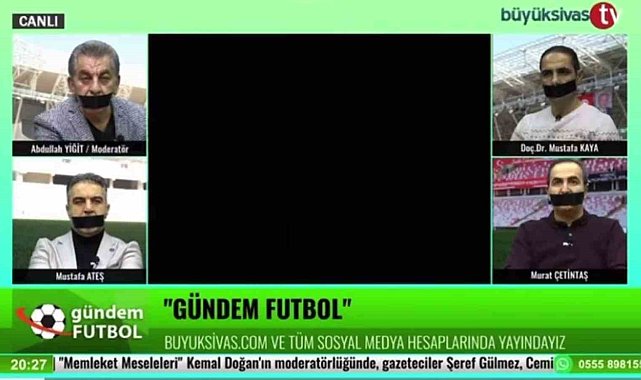Sivaslı yorumculardan hakem hatalarına siyah bantlı tepki