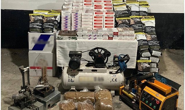 Söke'de 85 bin kaçak tütün ele geçirildi