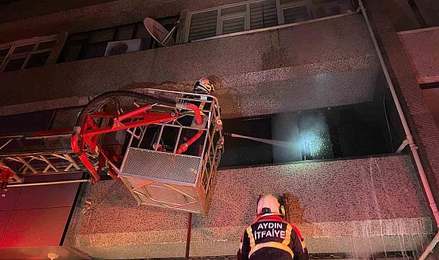 Söke'de imalathane yangını paniği