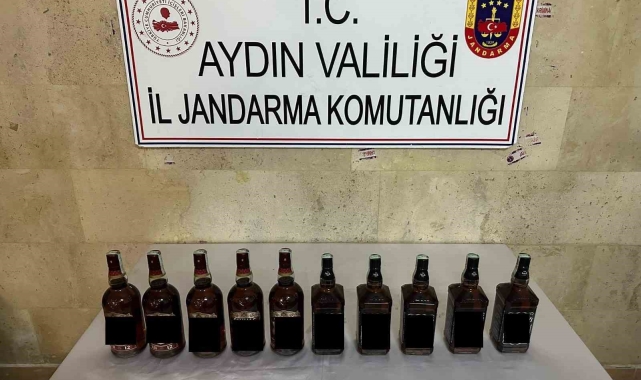 Şüpheli araçtan bandrolsüz alkol ele geçirildi