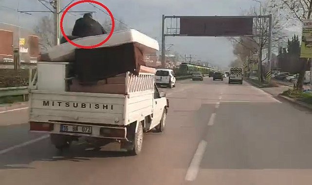 Tehlikeli yolculuk kamerada