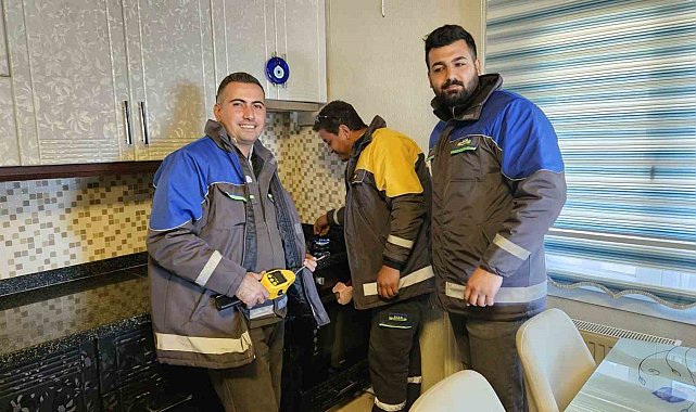Tufanbeyli'de doğal gaz evlere verilmeye başlandı