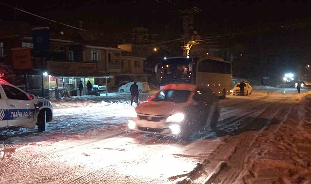 Tunceli'de kar ve tipi