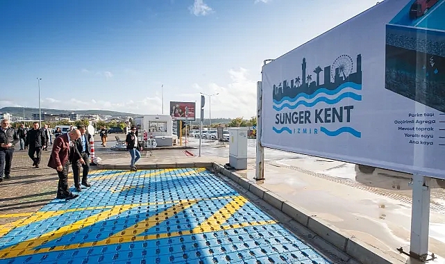 Türkiye’nin ilk sünger otoparkı İzmir’de