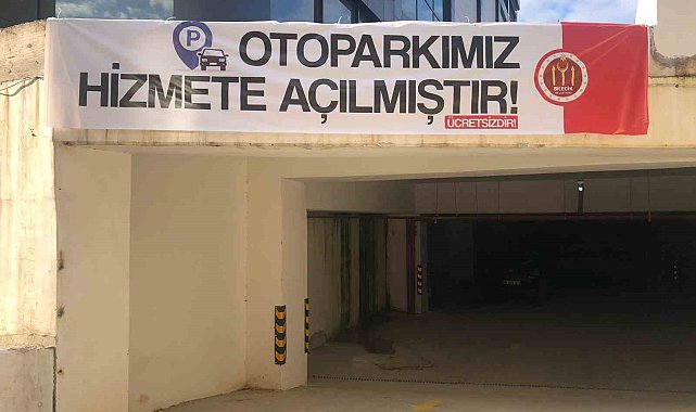 Ücretsiz otopark hizmete açıldı