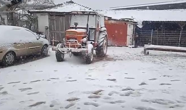 Uyarılar gerçeğe dönüştü: Edirne'de kar yağışı başladı