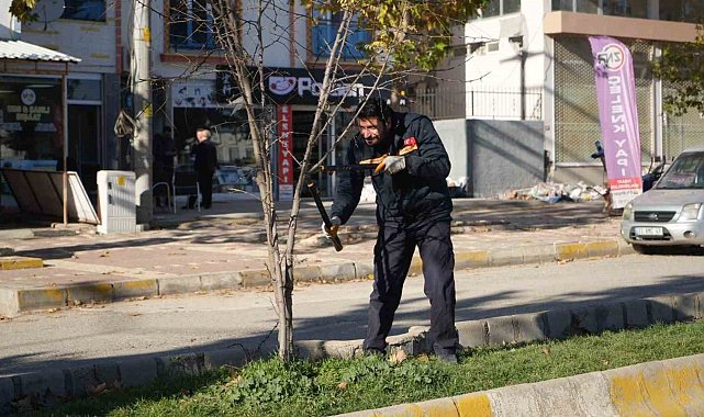Yeşil alan düzenleme çalışmalarıyla Adıyaman güzelleşiyor