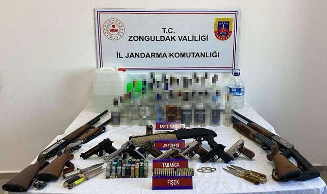 Yılbaşı öncesi jandarmadan kaçak içki operasyonu