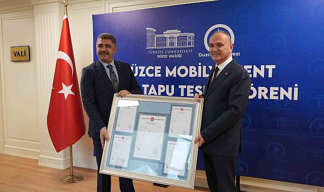 300 dönüm arazi Düzce Belediyesi'nin oldu
