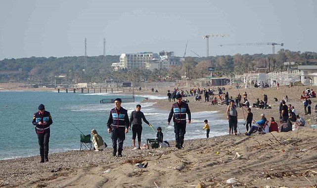 64 kilometrelik sahilde jandarmadan dronlu devriye