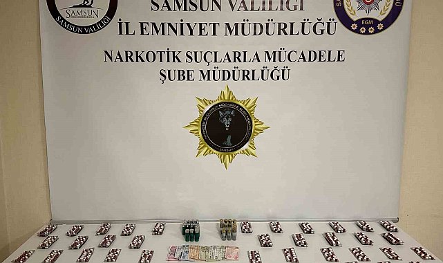 881 adet sentetik ecza ele geçirildi: 1 gözaltı