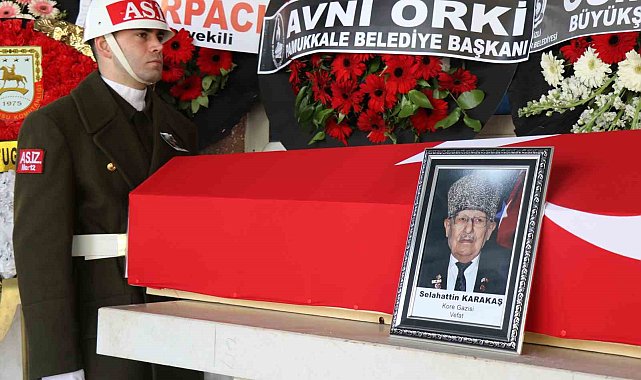 94 yaşındaki Kore Gazisi askeri törenle son yolculuğuna uğurlandı