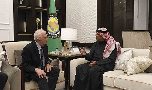 AB Yüksek Temsilcisi Borrell ile Suudi Arabistan Dışişleri Bakanı Farhan bir araya geldi