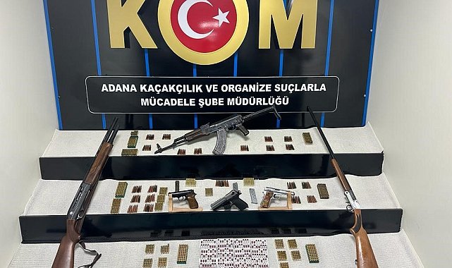 Adana'da silah ticareti yapanlar yakalandı, uzun namlulu silah ve tabancalar ele geçirildi