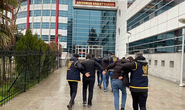 Adıyaman'da hırsızlık şüphelisi 4 kişi tutuklandı