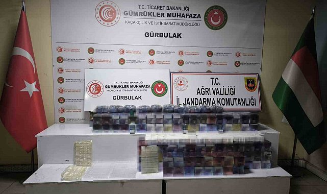 Ağrı'da 8 bin 564 paket kaçak sigara ele geçirildi