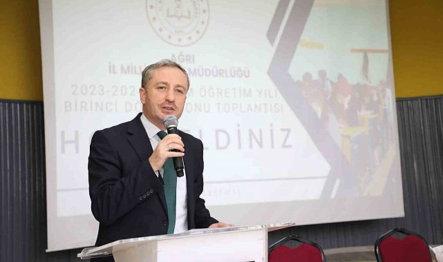 Ağrı'da eğitim öğretim yılı birinci dönem sonu değerlendirme toplantısı yapıldı