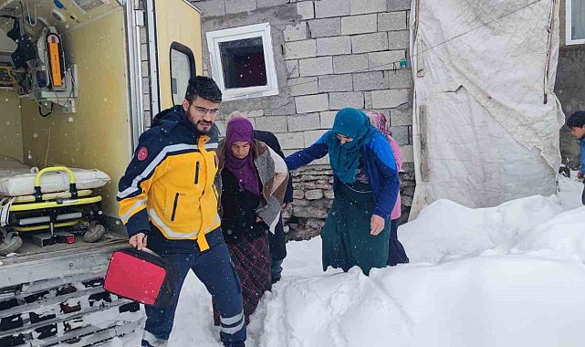 Ağrı'da hamile kadın paletli ambulansla kurtarıldı