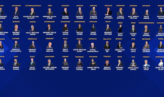 AK Parti'de 17'si büyükşehir olmak üzere 48 ilin belediye başkan adayları açıklandı