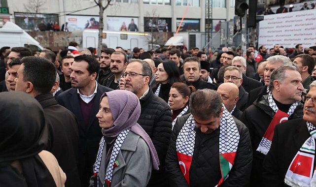 AK Partili Kasapoğlu 'Şehitlere Saygı ve Filistin'e Destek Yürüyüşü'ne katıldı