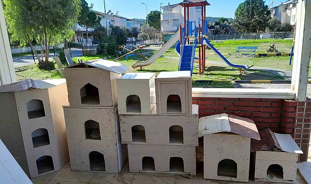 Akbük'te sokak hayvanları için anlamlı yardım