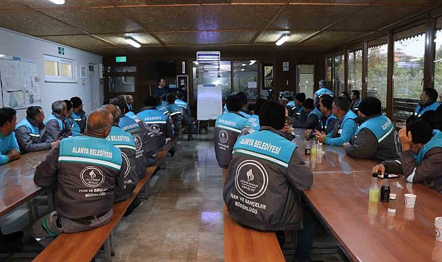 Alanya Belediyesi mesleki yeterlilik ve iş güvenliği eğitimlerine devam ediyor