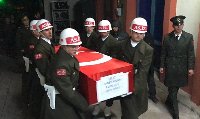 Amasyalı şehidin naaşı baba ocağına getirildi