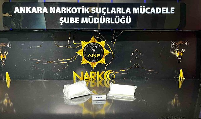 Ankara'da 2 kilo 279 gram kokain ele geçirildi