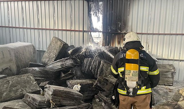 Antakya'da bir iş yerinde yangın çıktı