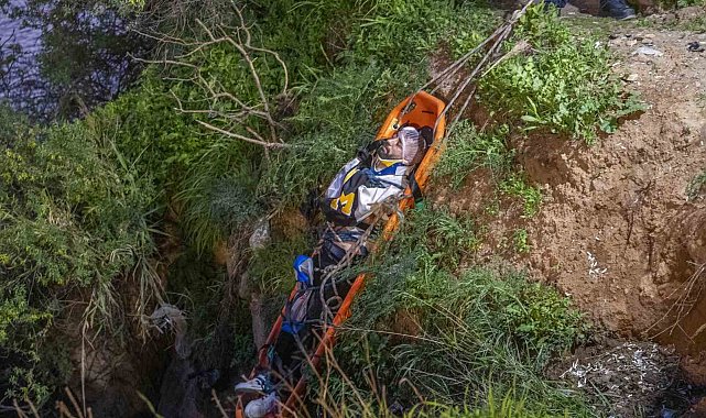 Antalya'da falezlerdeki manzara keyfi hastanede bitti