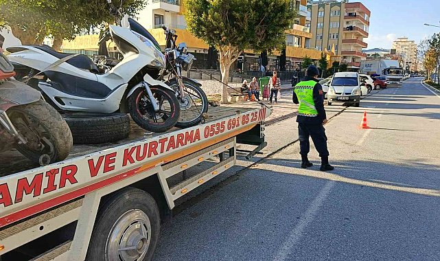 Antalya'da jandarmadan motosiklet denetimi