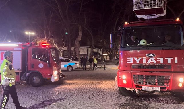 Apartman boşluğuna atılan sigara yangına neden oldu