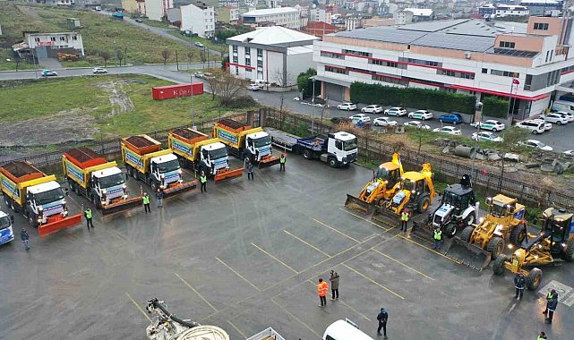Arnavutköy Belediyesi karla mücadeleye hazır